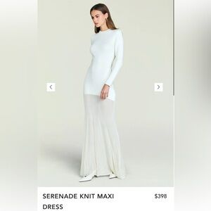 SER.O.YA Cream Long Sleeve Dress